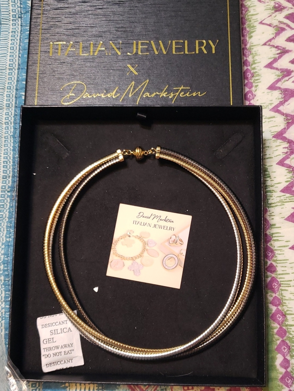 David Markstein 3 Strand Necklace NIB